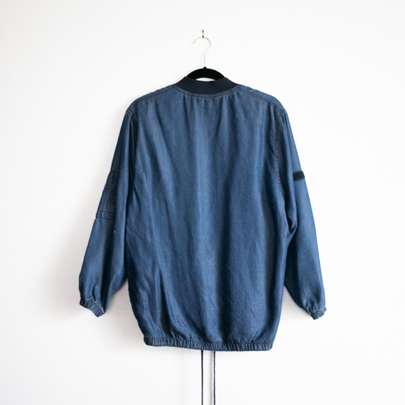 CHEAP MONDAY | Crash Denim Bomber Jacket - Picture 3 of 4